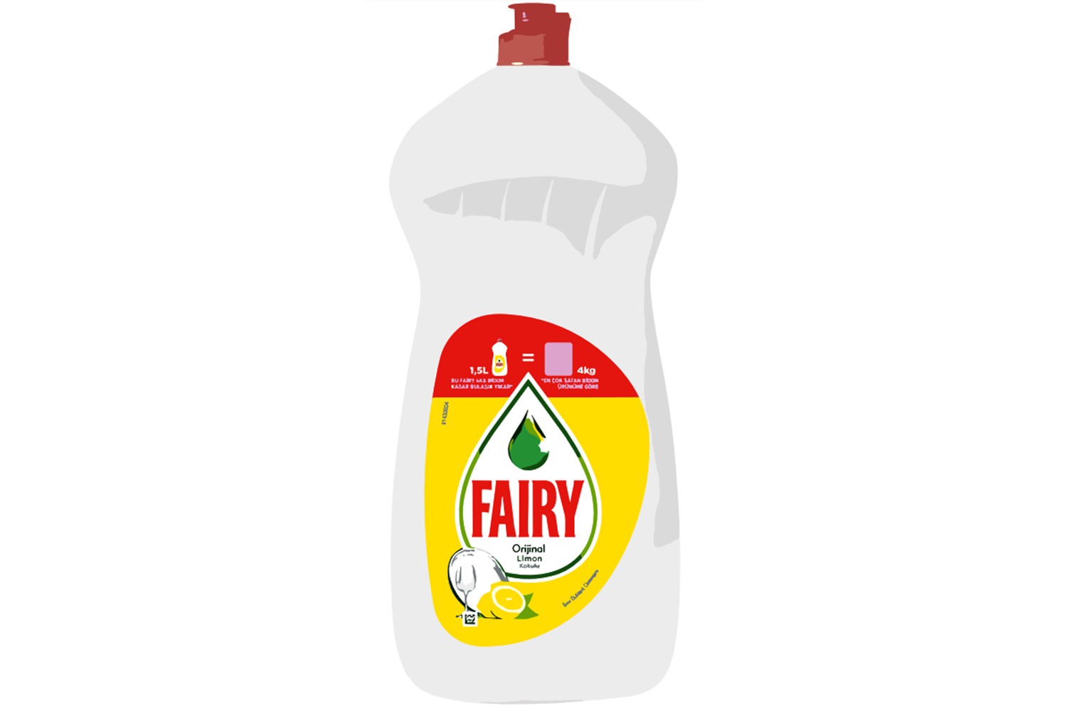 Bulaşık Deterjanı 1500 Ml* 9 Fairy