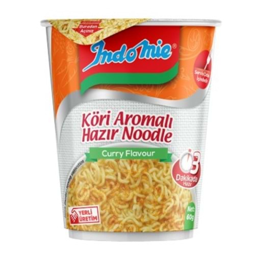 Indomie Noodle Bardak Körili 60 Gr*24