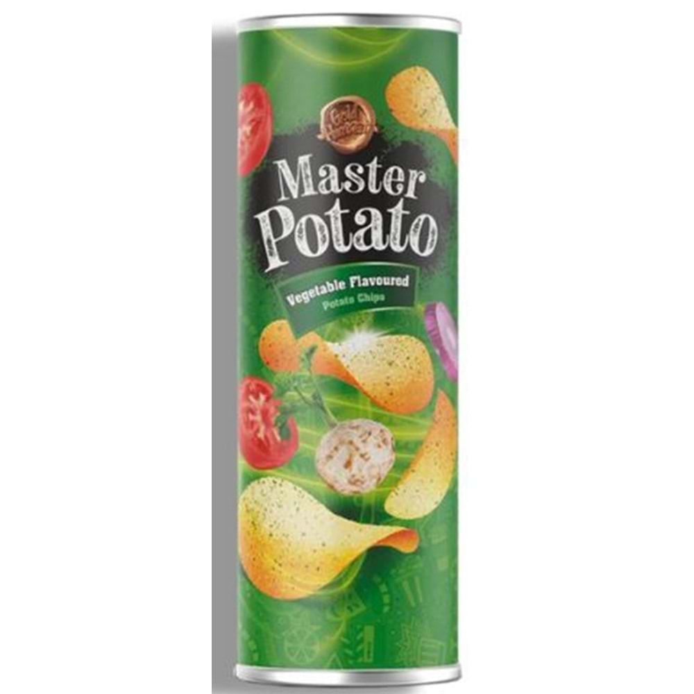 Master Potato Cips Vegetable Flavoured 160 Gr*14