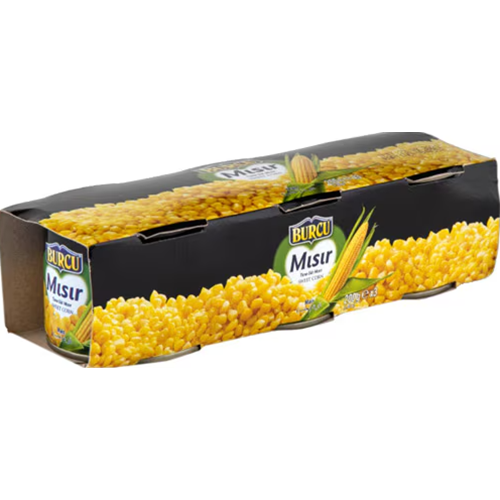 Konserve Burcu Mısır 3x200 Gr*16