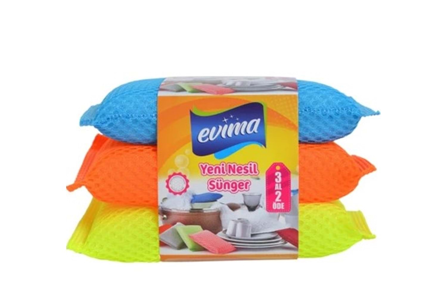 Evima Sihirli Sünger 3 Lü*15