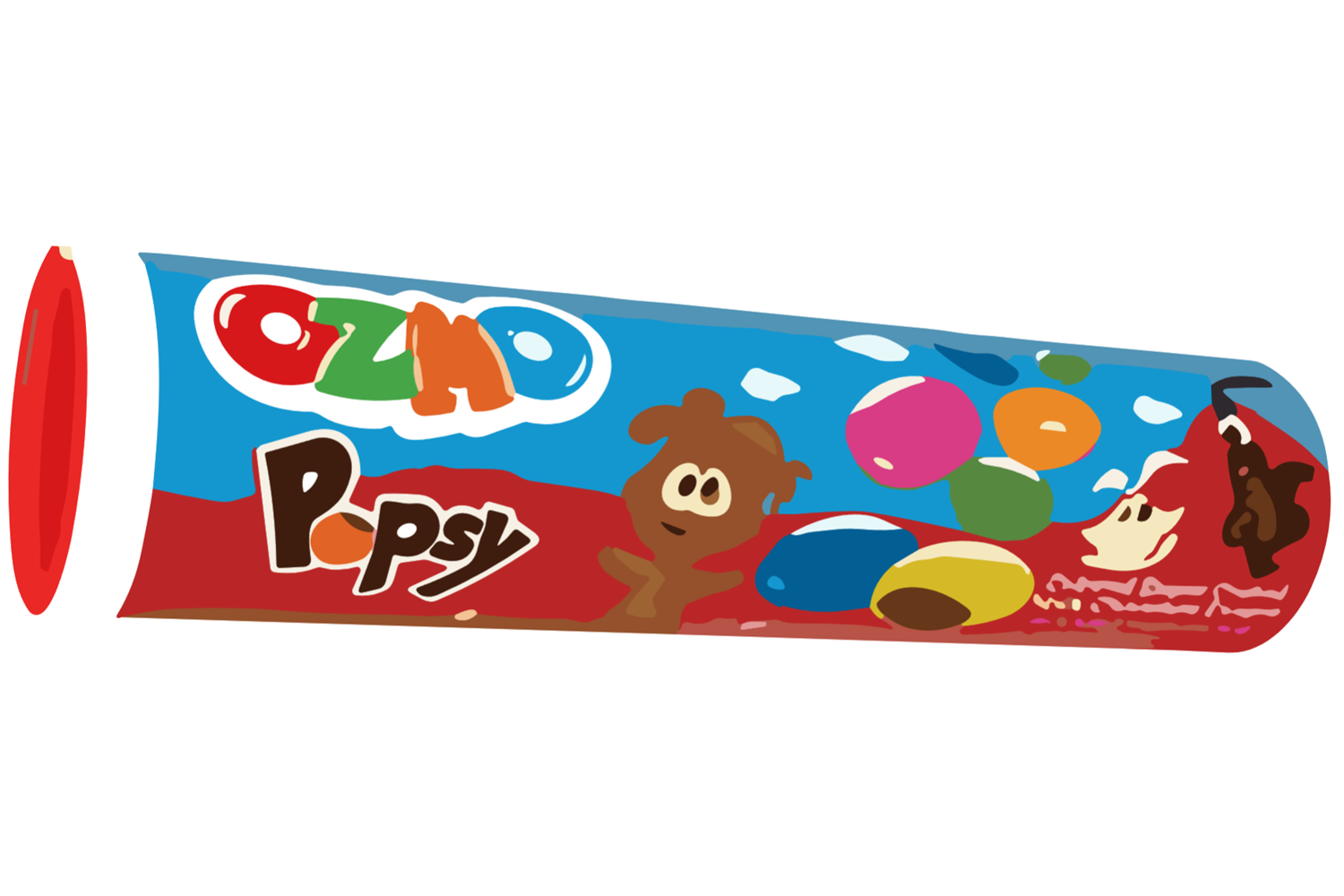 Ozmo Popsy Draje Şeker 24 Gr.*24