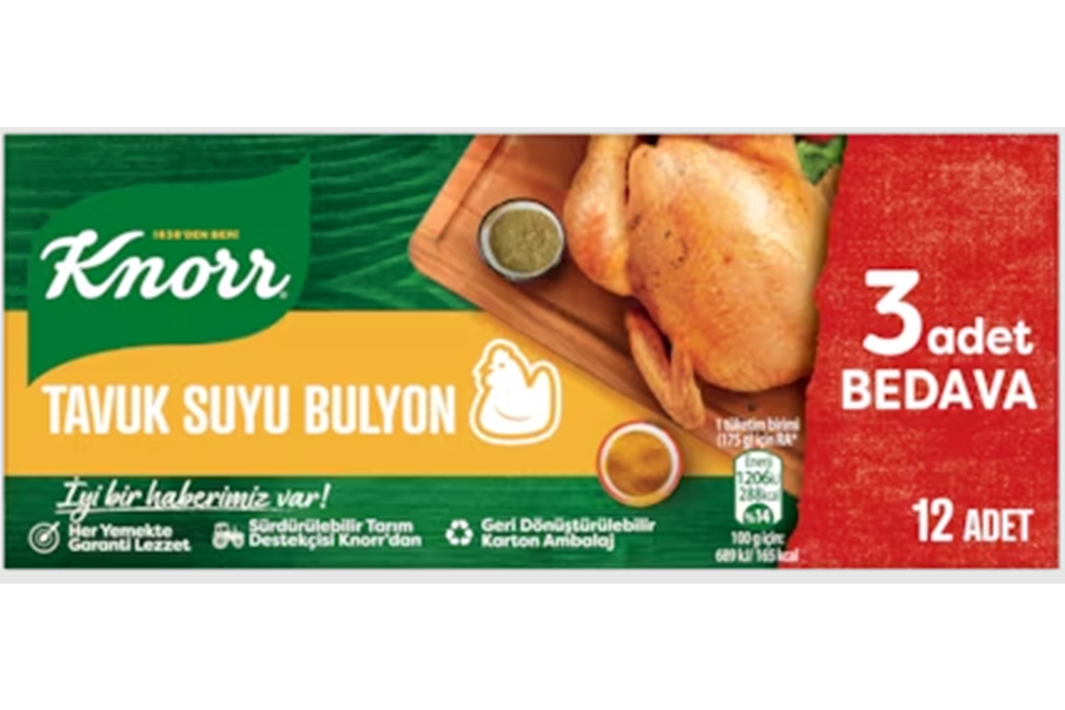 Knorr Tavuk Suyu Bulyon 12 Li*48