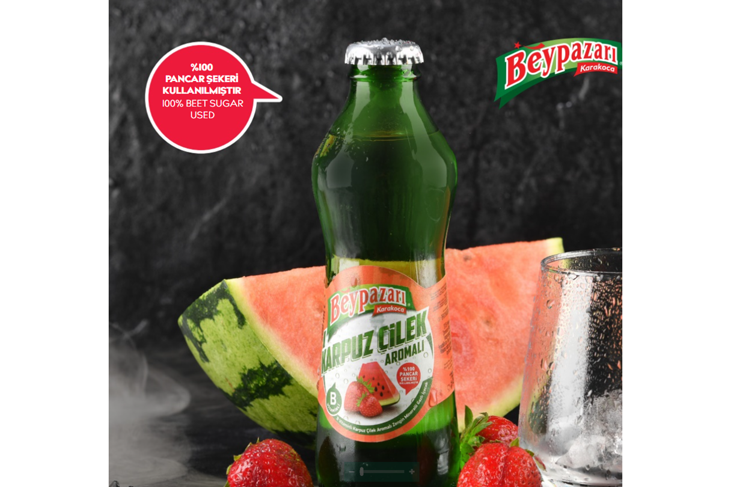 Beypazarı Maden Suyu 200 Ml Karpuz Çilek *24
