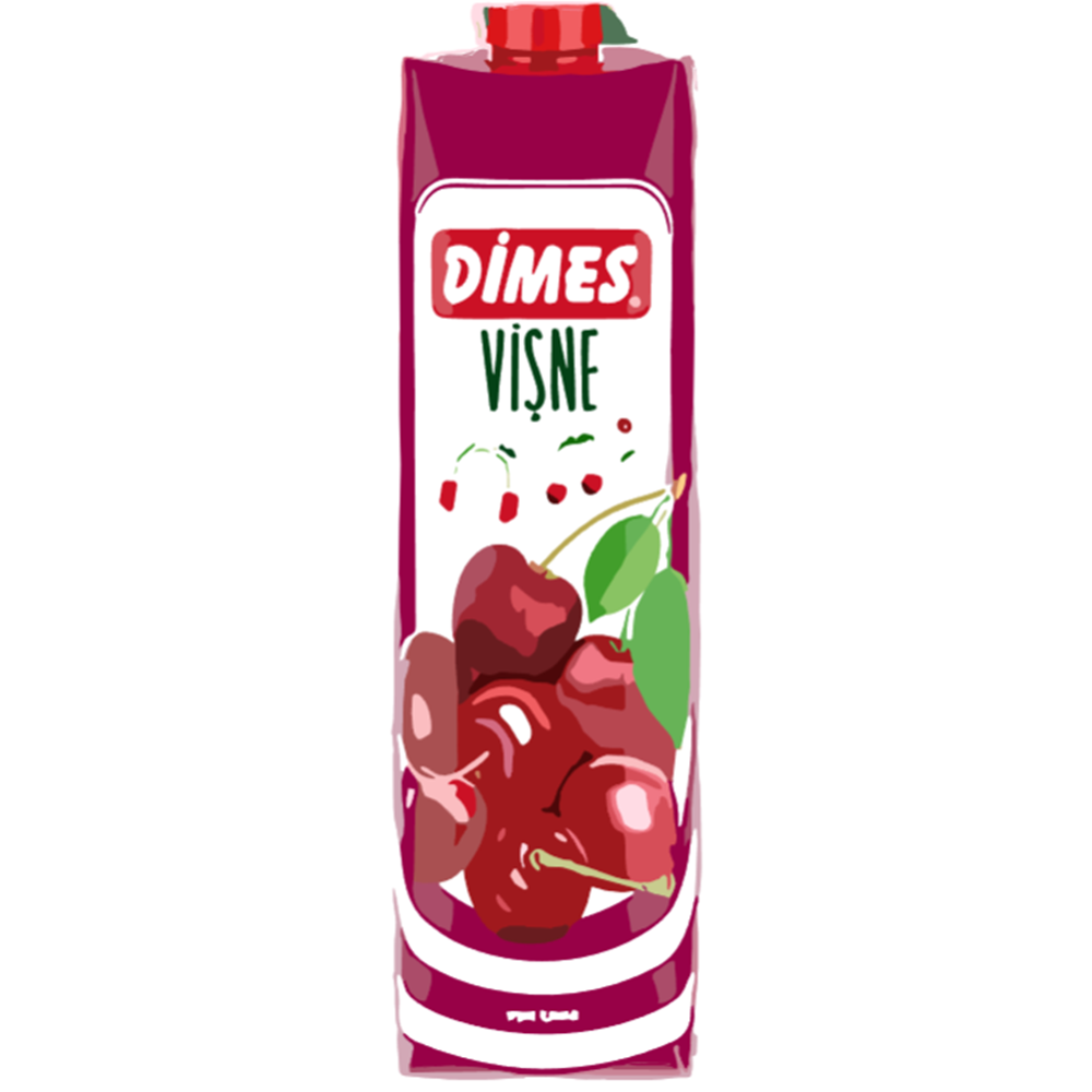 Dimes Meyve Suyu 1,00 Lt*12 Vişne Nektari